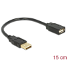 DELOCK 82457 USB 2.0 A-A 15cm apa-anya hosszabbítókábel