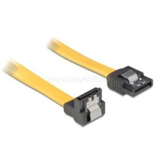 DELOCK 82474 SATA sárga lefele / egyenes csatl. (fémlappal) 30 cm összekötő kábel (DL82474) kábel és adapter