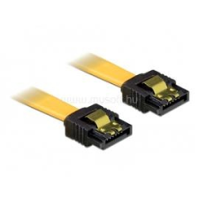 DELOCK 82476 SATA egyenes/egyenes 20cm sárga összekötő kábel (DL82476) kábel és adapter