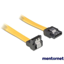 DELOCK 82479 SATA sárga lefele / egyenes csatl. (fémlappal) 50 cm összekötő kábel kábel és adapter