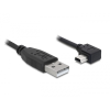 DELOCK 82684 USB 2.0-A apa - USB mini-B 5pin könyök apa átalakító - 5m