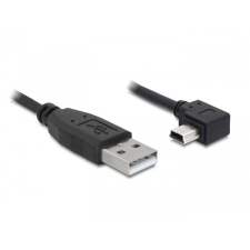 DELOCK 82684 USB 2.0-A apa - USB mini-B 5pin könyök apa átalakító - 5m kábel és adapter