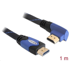 DELOCK 82955 High Speed derékszögű HDMI kábel 4K fekete-kék 1m (82955) kábel és adapter