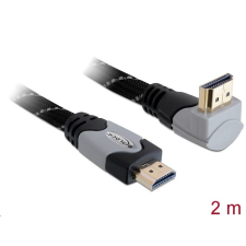 DELOCK 82994 High Speed derékszögű HDMI kábel 4K fekete-szürke 2m (82994) kábel és adapter