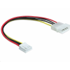 DELOCK 83184 molex 4 tűs apa > 3, 5" floppy táp anya 24cm (83184)