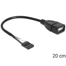 DELOCK 83291 USB kábel 0,2 M USB A Fekete kábel és adapter