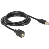 DELOCK 83427 USB 2.0 B apa > B anya hosszabbító kábel 2 m (83427)