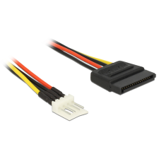 DELOCK 83877 SATA 15 pin male > 4 pin floppy male átalakító Kábel kábel és adapter