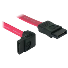 DELOCK 84249 SATA cable 30cm left/straight (balra fordított csatlakozó) kábel és adapter