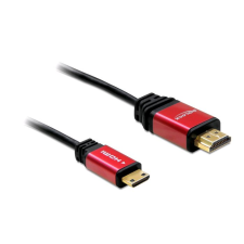 DELOCK 84338 A/C High Speed HDMI kábel 5m apa - apa (84338) - Átalakítók kábel és adapter