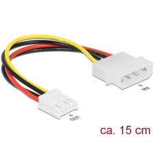 DELOCK 85337 4 pin apa > 4 pin floppy anya tápkábel 15cm (delock85337) kábel és adapter