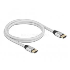 DELOCK 85366 1m Ultra nagy sebességű HDMI 48Gbps 8K 60Hz ezüst kábel (DL85366) kábel és adapter