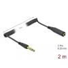 DELOCK 85938 audio kábel 2 M 6.35mm Fekete