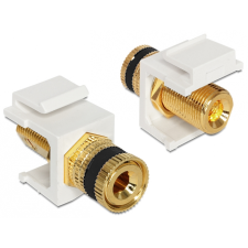 DELOCK 86303 Keystone szorító szerelvény > menetes anya - Fekete (86303) kábel és adapter