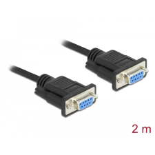 DELOCK 87785 RS-232 - RS-232 Kábel 2m - Fekete (87785) kábel és adapter