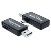 DELOCK 91731 micro USB /USB A OTG kártyaolvasó (DL91731)