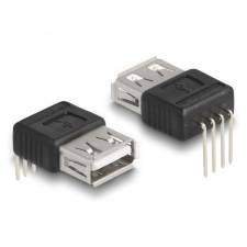 DELOCK Adapter A-típusú USB 2.0 anya 4 tű 90 szögben hajlítva kábel és adapter