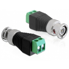 DELOCK adapter, BNC > Terminal Block, 2 pin kábel és adapter