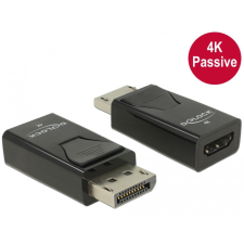  Delock Adapter Displayport 1.2-dugós csatlakozó &gt; HDMI-csatlakozóhüvely 4K passzív fekete kábel és adapter