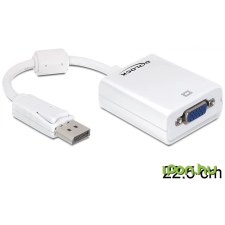 DELOCK Adapter Displayport 1.2 male > VGA female White kábel és adapter