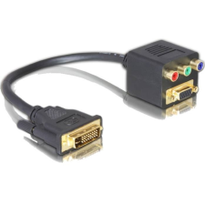 DELOCK Adapter DVI29 male to VGA + 3xCinch female (65061) kábel és adapter