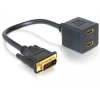 DELOCK adapter DVI 25 apa 2x HDMI anyára