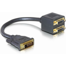 DELOCK - adapter, DVI-D -> 2x DVI-D - 65051 kábel és adapter