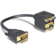 DELOCK - adapter, DVI-I -> VGA + 3x cinch - 65061 kábel és adapter