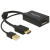 DELOCK Adapter HDMI-A male > Displayport 1.2 female Black (62667)