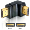  Delock adapter HDMI apa > HDMI apa 90 le