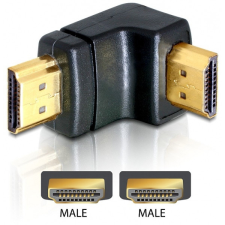  Delock adapter HDMI apa &gt; HDMI apa 90 le kábel és adapter