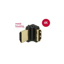 DELOCK adapter HDMI (F) - HDMI (M) 4K with Ethernet 90° kábel és adapter