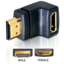 DELOCK Adapter HDMI male &gt; HDMI female 90° down kábel és adapter