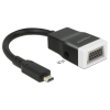 DELOCK Adapter HDMI-micro D dugó > VGA hüvely audióval