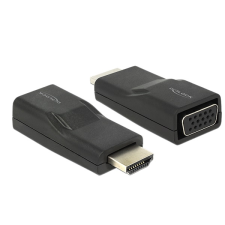 DELOCK - Adapter HDMI > VGA M/F fekete - 65655 kábel és adapter
