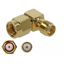 DELOCK Adapter RP-SMA-dugó apa SMA csatlakozóhüvely 90 10 GHz kábel és adapter