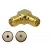 DELOCK Adapter, SMA csatlakozóhüvely apa RP-SMA csatlakozóhüvely 90 3 GHz
