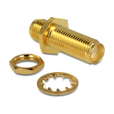 DELOCK adapter SMA jack > SMA jack 22,5 mm, aranyozott kábel és adapter