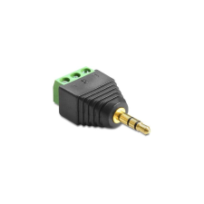 DELOCK Adapter Terminalblock 3Pin -> 3,5mm Klinke Stecker (65419) kábel és adapter