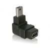 DELOCK Adapter USB-B mini 5pin male/female 90°angled