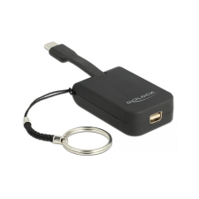 DELOCK Adapter USB C -> miniDP Schlüsselanhänger (63939) kábel és adapter