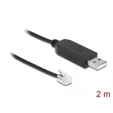 DELOCK adapterkábel USB Type-A és soros RS-232 RJ10 közötti ESD védelemmel Meade Autostar 2 m kábel és adapter