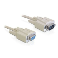 DELOCK adatátviteli kábel DB9F/DB9M 1m kábel és adapter