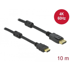 DELOCK Aktív DisplayPort 1.2 - HDMI kábel 4K 60 Hz 10 méter hosszú kábel és adapter