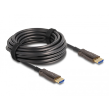  Delock Aktív optikai HDMI kábel fém borítással 8K 60 Hz 20 m kábel és adapter