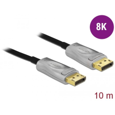 DELOCK Aktív optikai kábel DisplayPort 1.4 8K 10m (85885) (DE85885) kábel és adapter