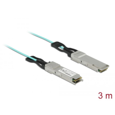 DELOCK aktív optikai kábel QSFP+ 3 m (84042) (del84042) kábel és adapter