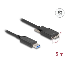 DELOCK aktív optikai kábel USB-A apa > USB Micro-B 5m (83211) (del83211) kábel és adapter