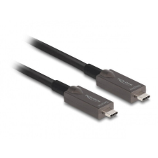 DELOCK Aktív optikai USB-C Video + adat + PD kábel 15 m kábel és adapter