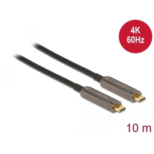 DELOCK Aktív optikai video kábel USB-C csatlakozóval 4K 60 Hz 10 m (84103) (D84103) asztali számítógép kellék